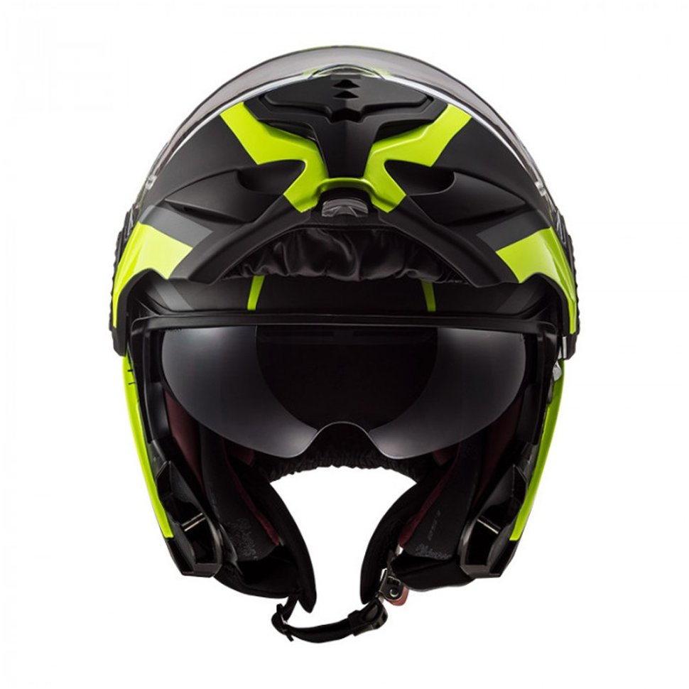 Мотошлем LS2 FF313 Vortex Frame Carbon Yellow