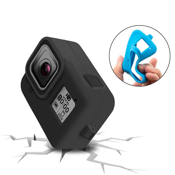 Силиконовый чехол MSCAM Protective Silicone Case + Wrist Strap For GoPro Hero 8 Black