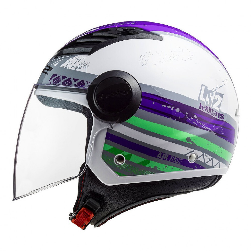 Мотошлем LS2 OF562 Airflow Ronnie Gloss Titanium Violet