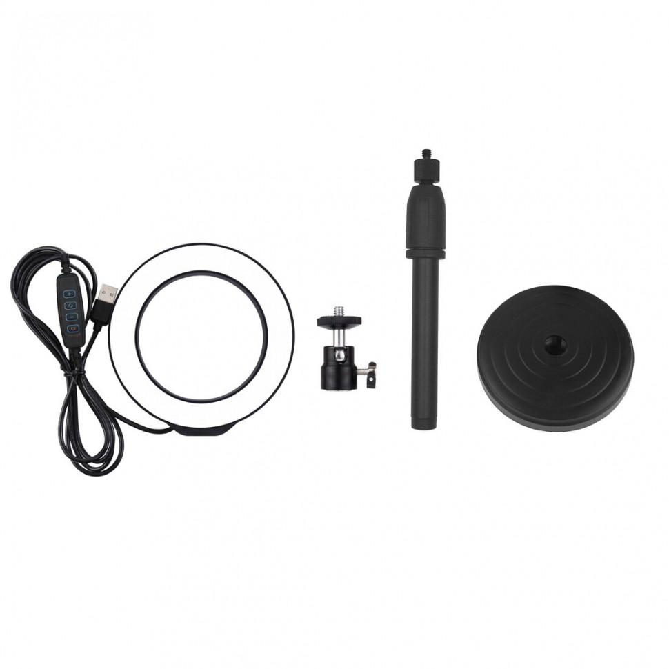 Кільцевій світло зі стійкою Puluz PU391 Ring Light 12см (8W)