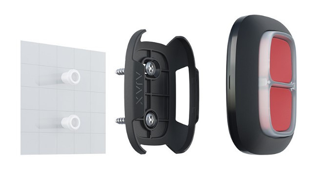 Кнопка тревожная радиоканальная Ajax DoubleButton Black