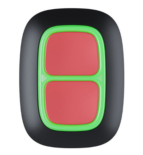 Кнопка тревожная радиоканальная Ajax DoubleButton Black
