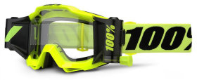 Мото очки 100% Accuri Forecast Roll-Off Fluo Yellow Clear Lens (50220-004-02)