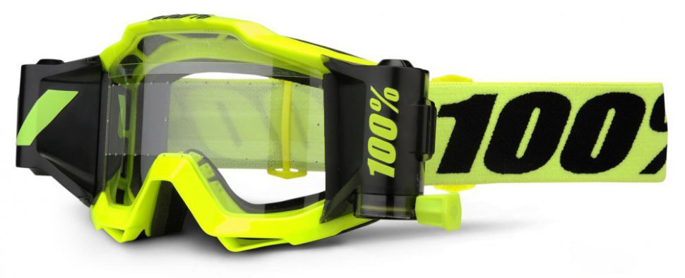 Мото окуляри 100% Accuri Forecast Roll-Off Fluo Yellow Clear Lens (50220-004-02)