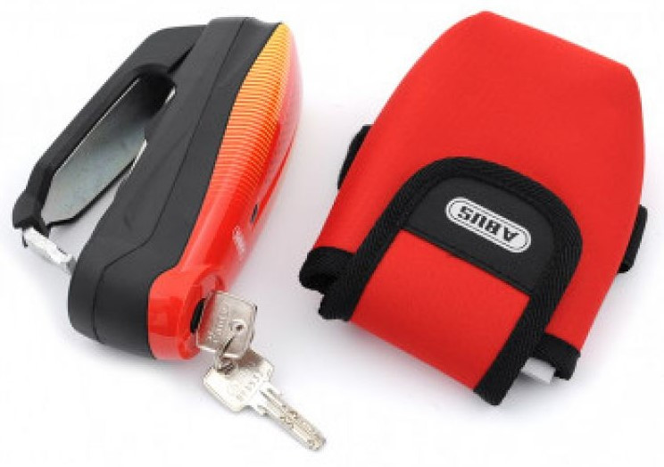 Мотозамок с сигнализацией ABUS 7000 Detecto RS1 Sonic Red (41402)