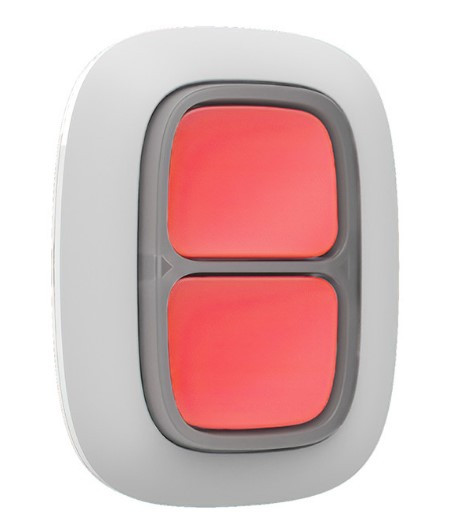 Кнопка тревожная радиоканальная Ajax DoubleButton White