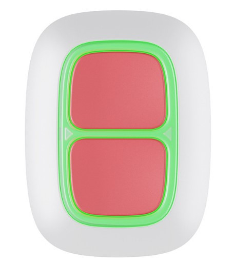 Кнопка тревожная радиоканальная Ajax DoubleButton White