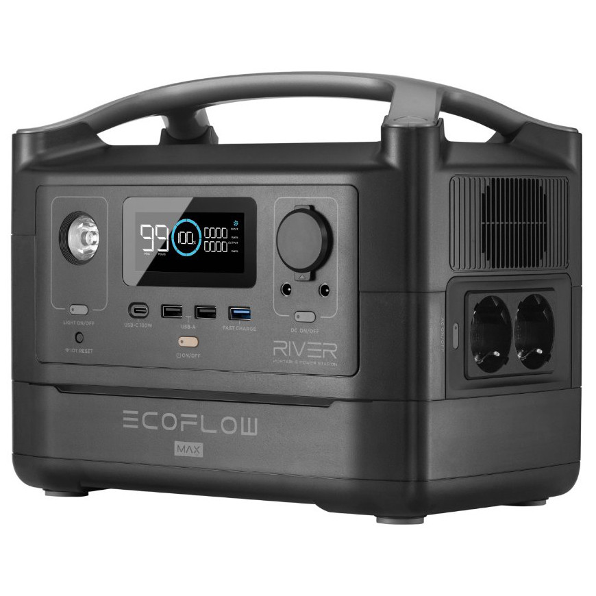 Зарядная станция EcoFlow RIVER Max (EFRIVER600MAX-EU) (576 Вт·ч / 600 Вт)