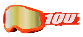 Детские мото очки 100% Strata 2 Youth Goggle Orange Mirror Gold Lens (50521-259-05)