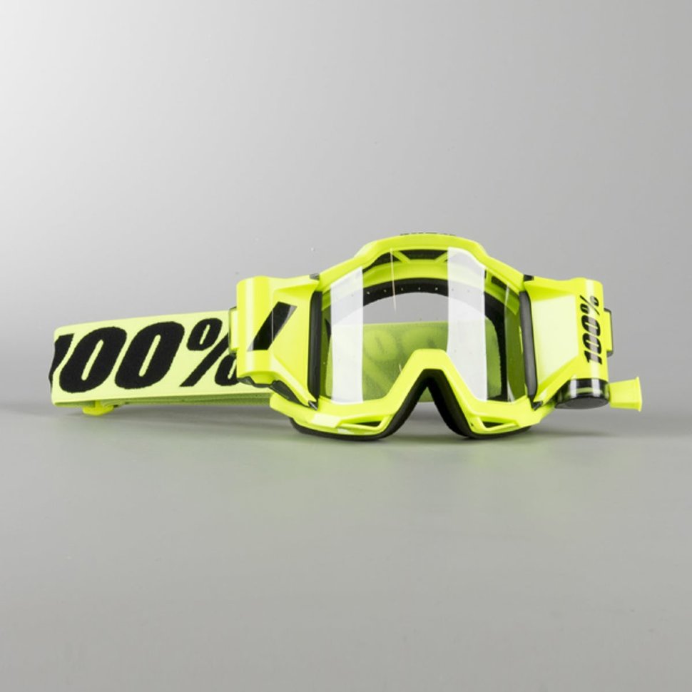 Мото окуляри 100% Accuri Forecast Roll-Off Fluo Yellow Clear Lens (50220-104-02)