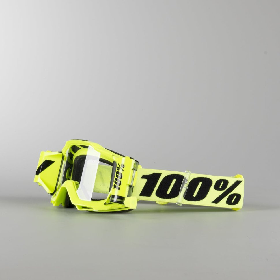Мото окуляри 100% Accuri Forecast Roll-Off Fluo Yellow Clear Lens (50220-104-02)