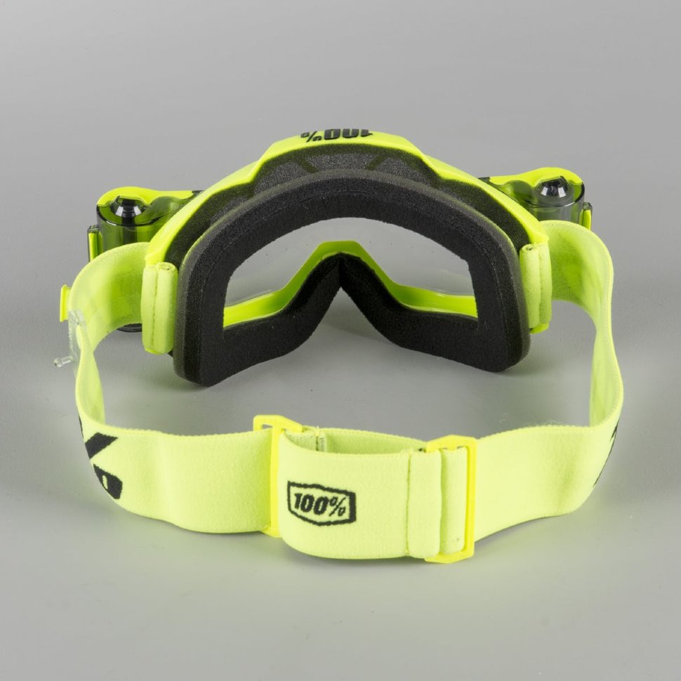 Мото окуляри 100% Accuri Forecast Roll-Off Fluo Yellow Clear Lens (50220-104-02)