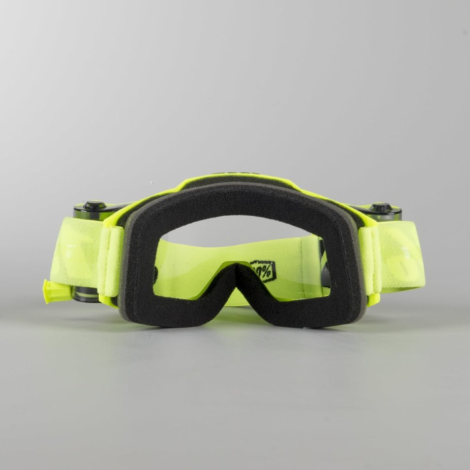 Мото окуляри 100% Accuri Forecast Roll-Off Fluo Yellow Clear Lens (50220-104-02)