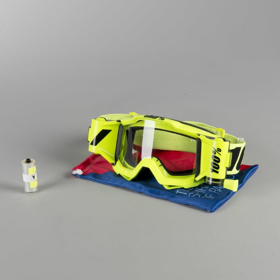 Мото окуляри 100% Accuri Forecast Roll-Off Fluo Yellow Clear Lens (50220-104-02)