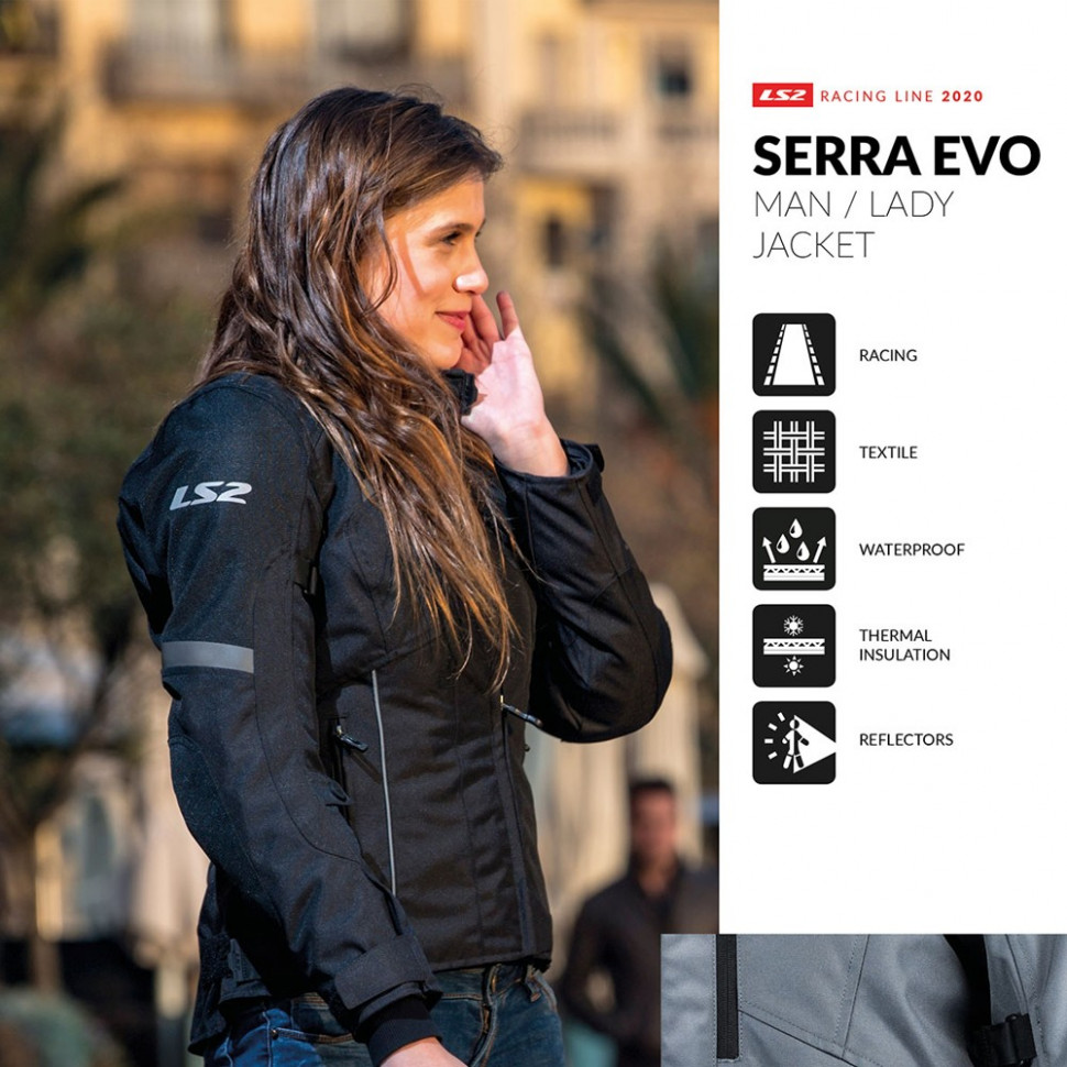 Мотокуртка женская LS2 Serra Evo Lady Jacket Grey