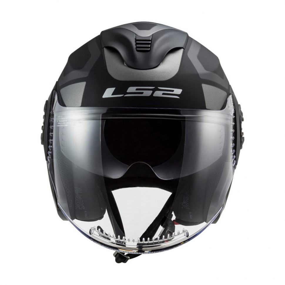 Мотошлем LS2 OF570 Verso Marker Matt Black Titanium