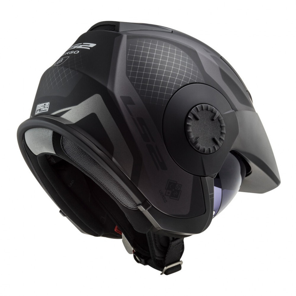 Мотошлем LS2 OF570 Verso Marker Matt Black Titanium