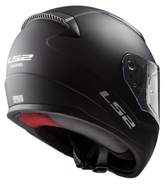 Детский мотошлем LS2 FF353 Rapid Mini Single Mono Matt Black