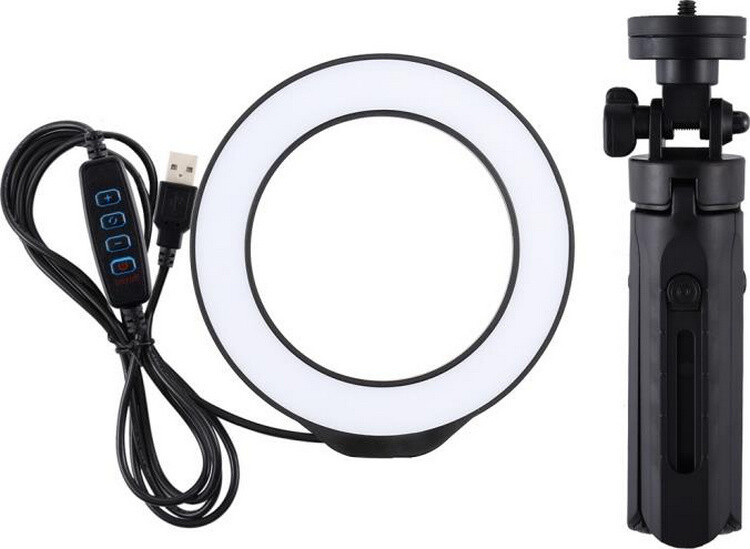 Кільцевій світло зі стійкою Puluz PKT3058 Ring Light 12см (8W)