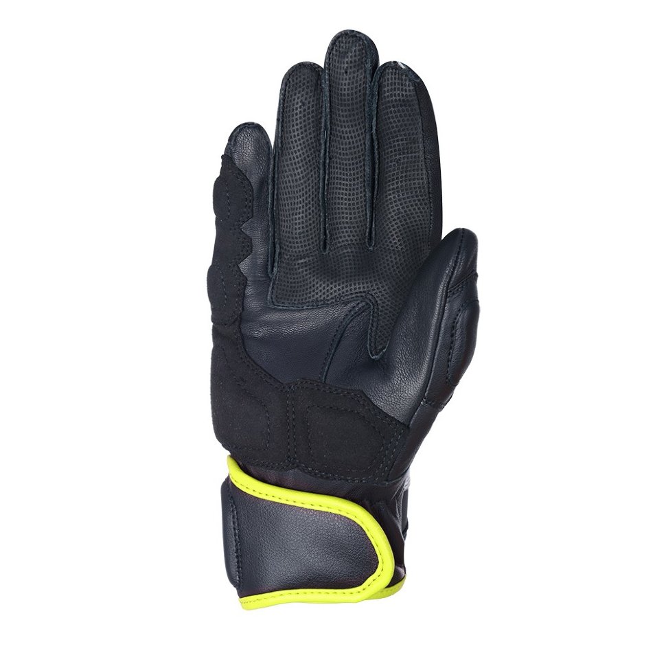 Мотоперчатки кожаные Oxford RP-3 2.0 MS Short Sports Glove Black/White/Fluo