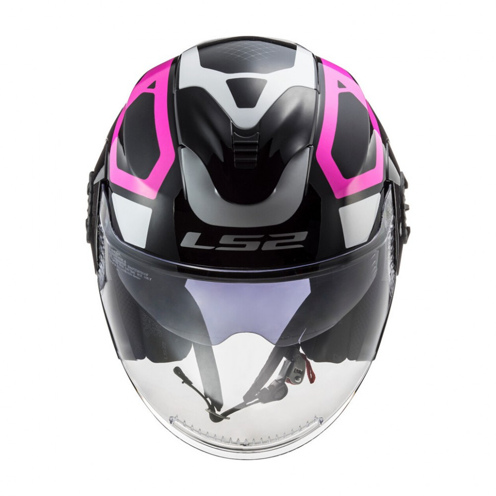 Мотошлем LS2 OF570 Verso Marker Matt Black Violet