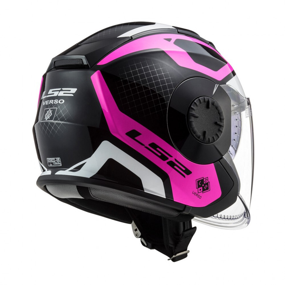 Мотошлем LS2 OF570 Verso Marker Matt Black Violet