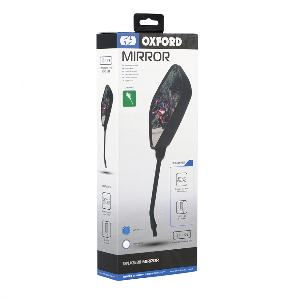 Сменное мотозеркало Oxford Mirror Oblong Right (OX575)