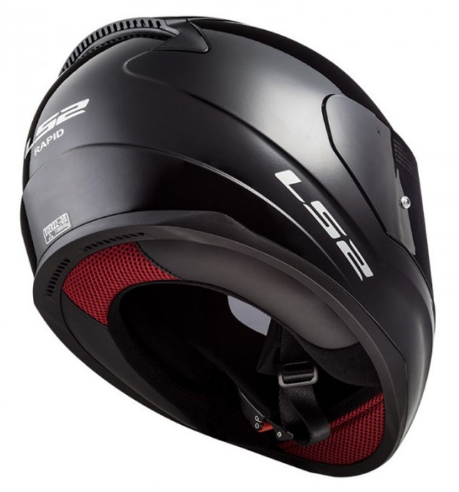 Детский мотошлем LS2 FF353 Rapid Mini Single Mono Gloss Black