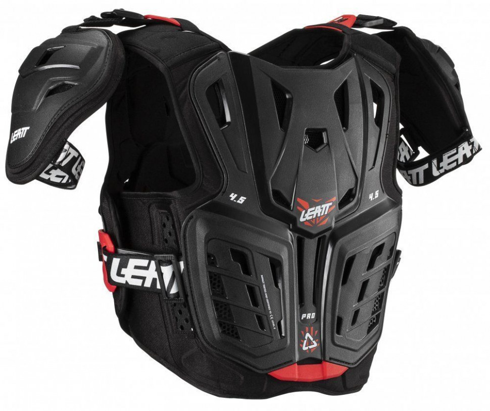 Детская мотозащита тела Leatt Chest Protector 4.5 Pro Junior Black/Red