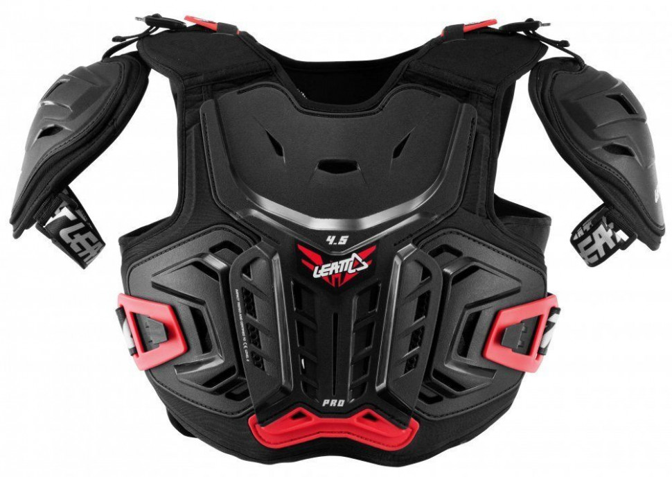 Детская мотозащита тела Leatt Chest Protector 4.5 Pro Junior Black/Red