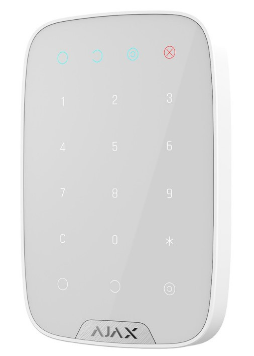 Беспроводная сенсорная клавиатура Ajax KeyPad Plus White