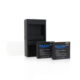 Акумулятори Telesin 2 шт + зарядний для Xiaomi Yi Camera
