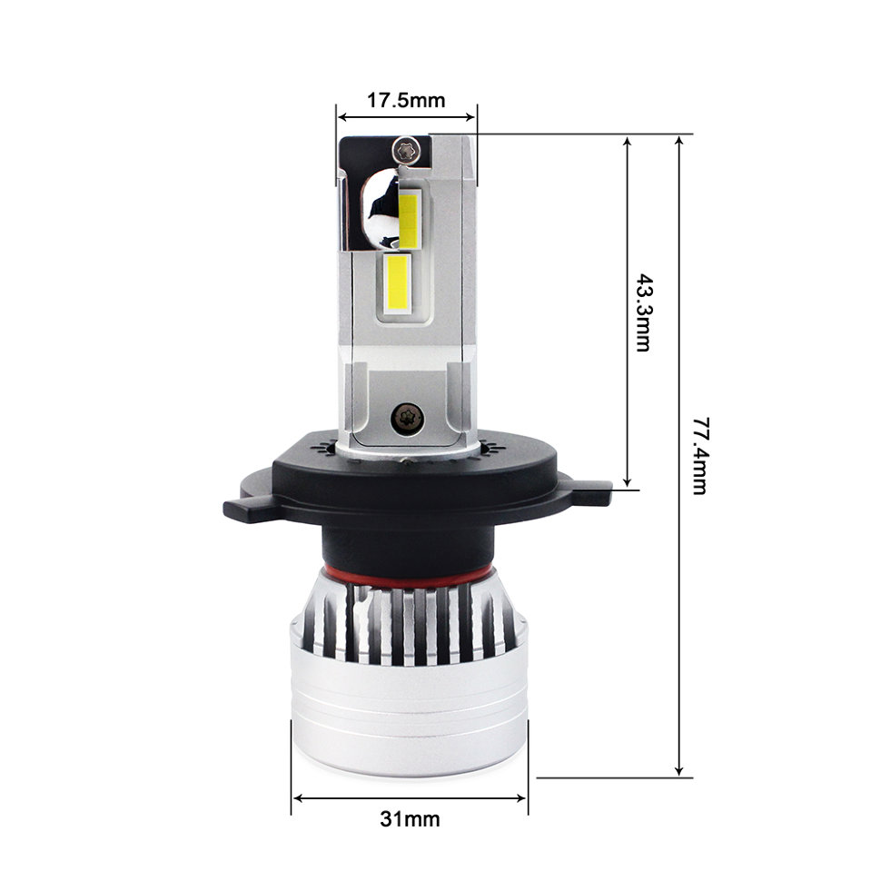 LED лампи комплект H4 X9 (G-XP, 10000LM, 45W)