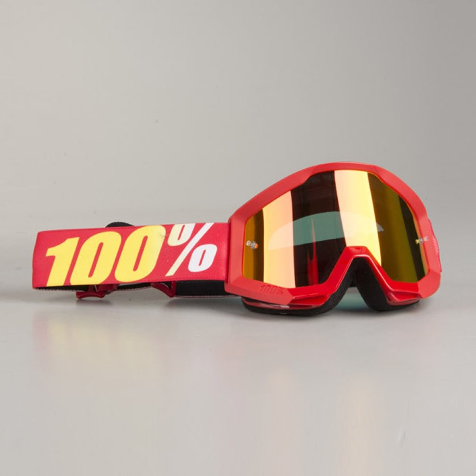 Мото очки 100% Strata Furnace Mirror Lens Red (50410-232-02)