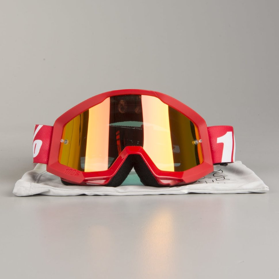 Мото очки 100% Strata Furnace Mirror Lens Red (50410-232-02)