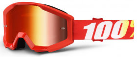 Мото очки 100% Strata Furnace Mirror Lens Red (50410-232-02)