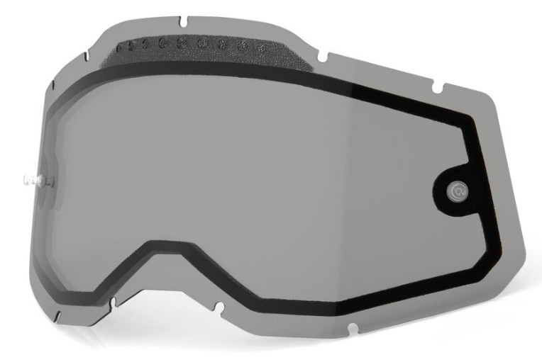 Змінна лінза до окулярів Ride 100% RC2/AC2/ST2 Dual Vented Replacement Lens Anti-Fog Dual Lens Smoke (51008-602-01)