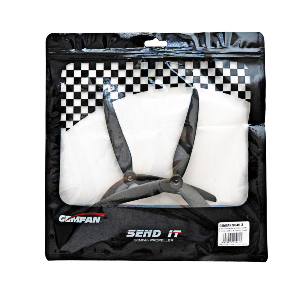 Пропелери для FPV Gemfan Cinelifter 9045-3 (9", 3 лопаті, CW/CCW) (PMGN9045-3B)