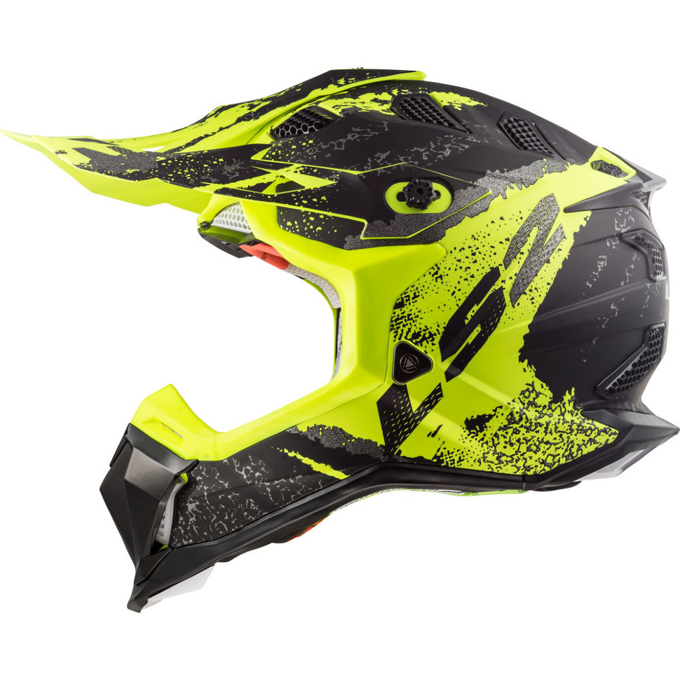 Мотошлем LS2 MX470 Subverter Claw Matt Black Hi Vis