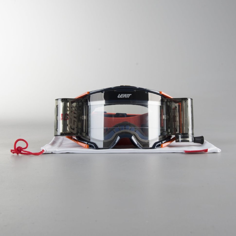 Мото очки Leatt Velocity 6.5 Roll-Off Inked/Orange Clear 83% (8019100050)