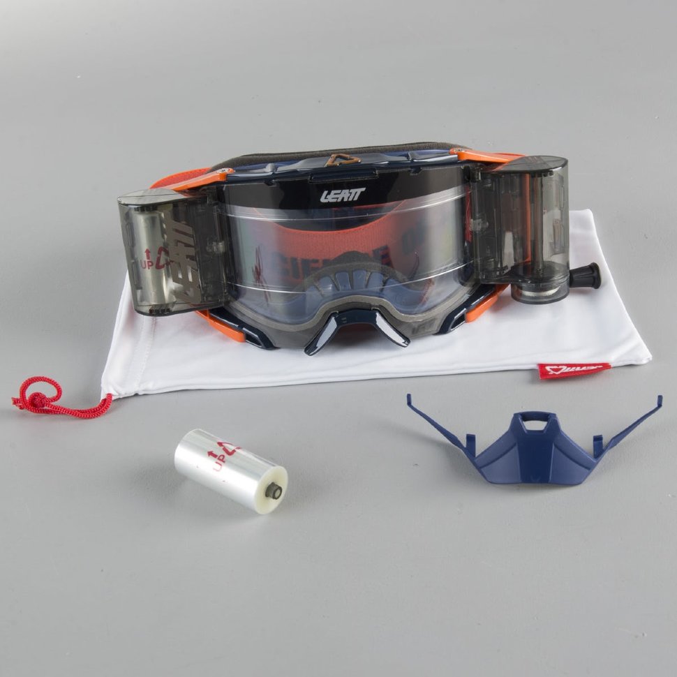 Мото очки Leatt Velocity 6.5 Roll-Off Inked/Orange Clear 83% (8019100050)