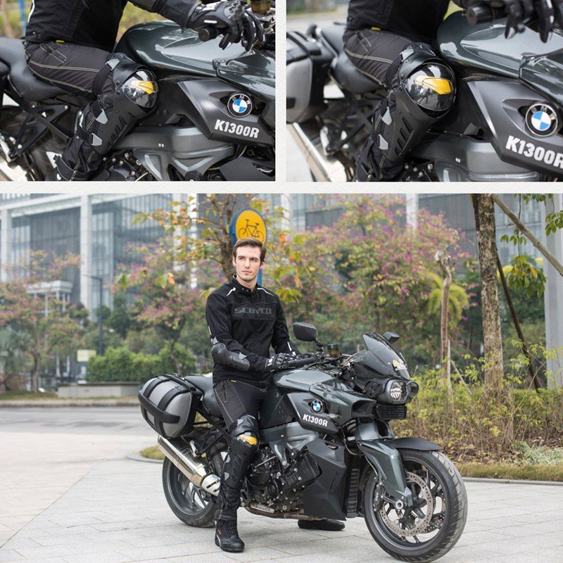 Комплект защиты наколенники и налакотники Scoyco K17H17 Black