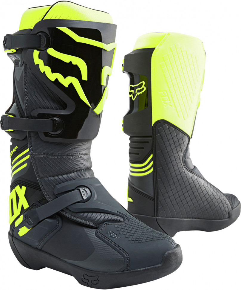 Мотоботы FOX Comp Boot Black/Yellow