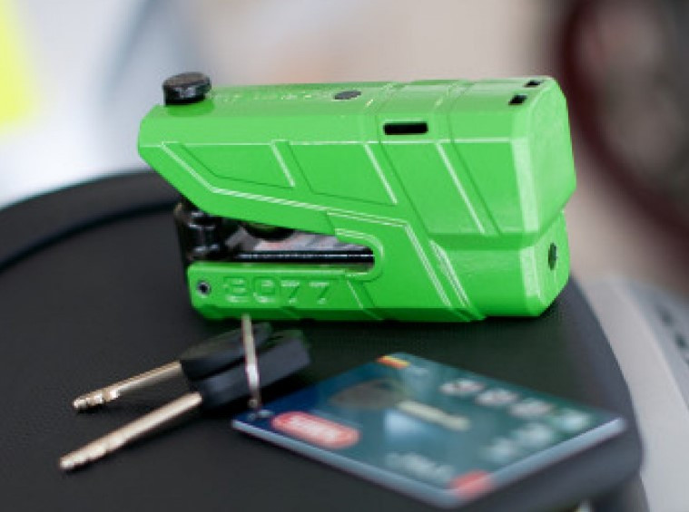 Мотозамок с сигнализацией ABUS 8077 Granit Detecto X-Plus Green (704413)