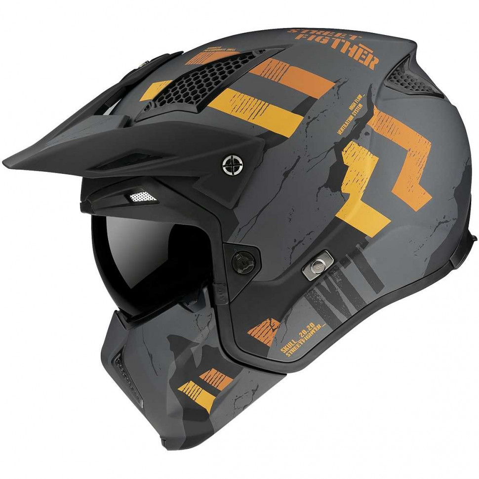 Мотошлем MT Helmets Streetfighter SV Skull Grey