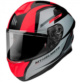 Мотошлем MT Helmets Targo Pro Sound Flou Red
