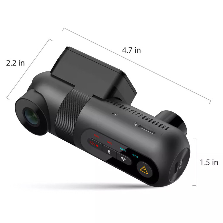 Видеорегистратор VIOFO T130 3CH с GPS и тремя камерами