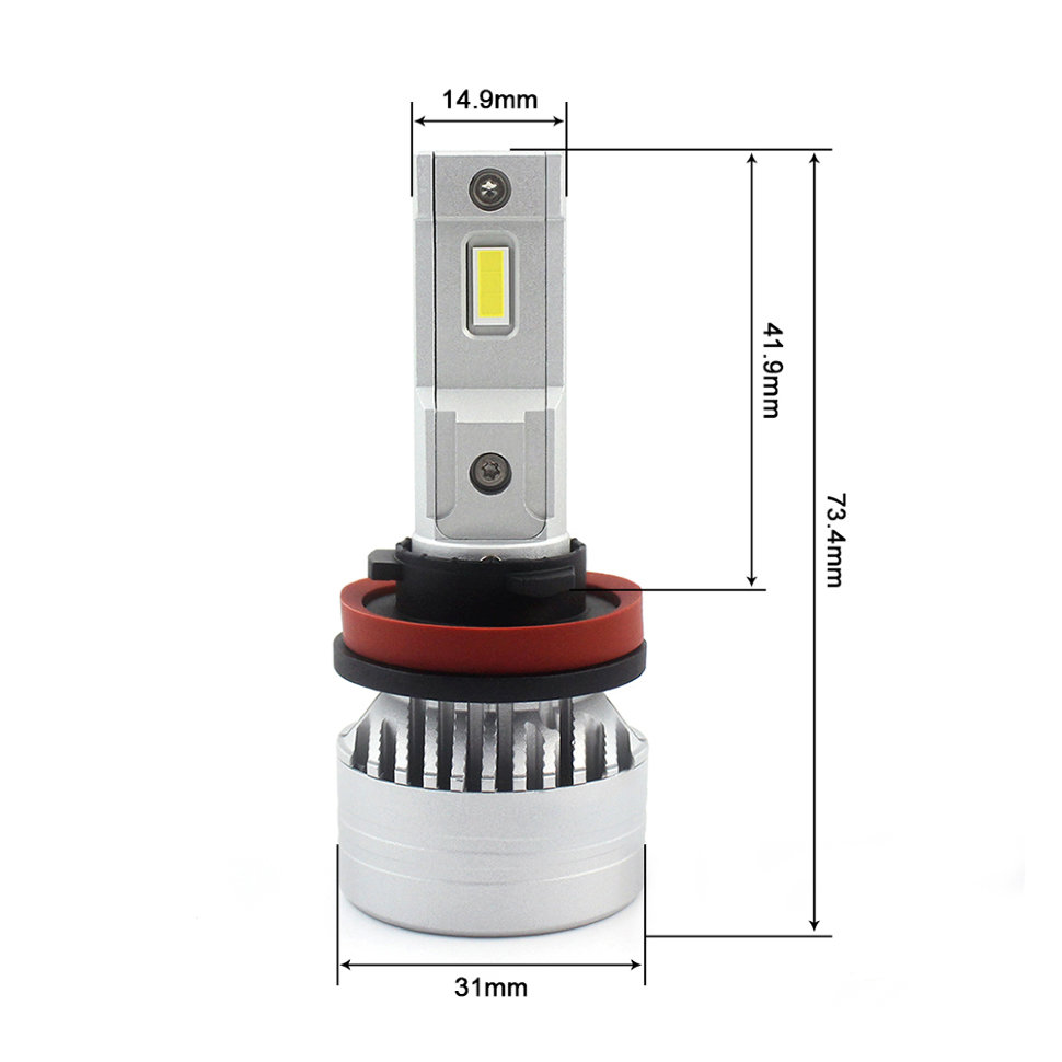 LED лампы комплект H11 X9 (G-XP, 10000LM, 45W)