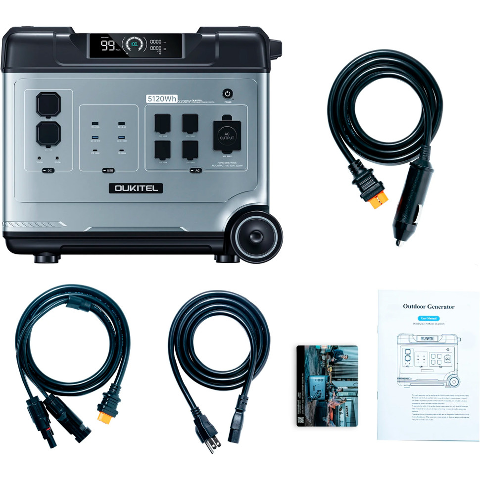 Зарядна станція Oukitel P5000 (P5000EU) (5120 Вт·год / 2200 Вт)