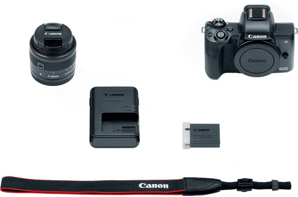 Камера Canon EOS M50 Kit 15-45mm IS STM Black (2680C060)